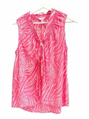 🩷Lilly Pulitzer Dahlia Silk “Shop your Stripes” Top-business casual-preppy-chic🩷